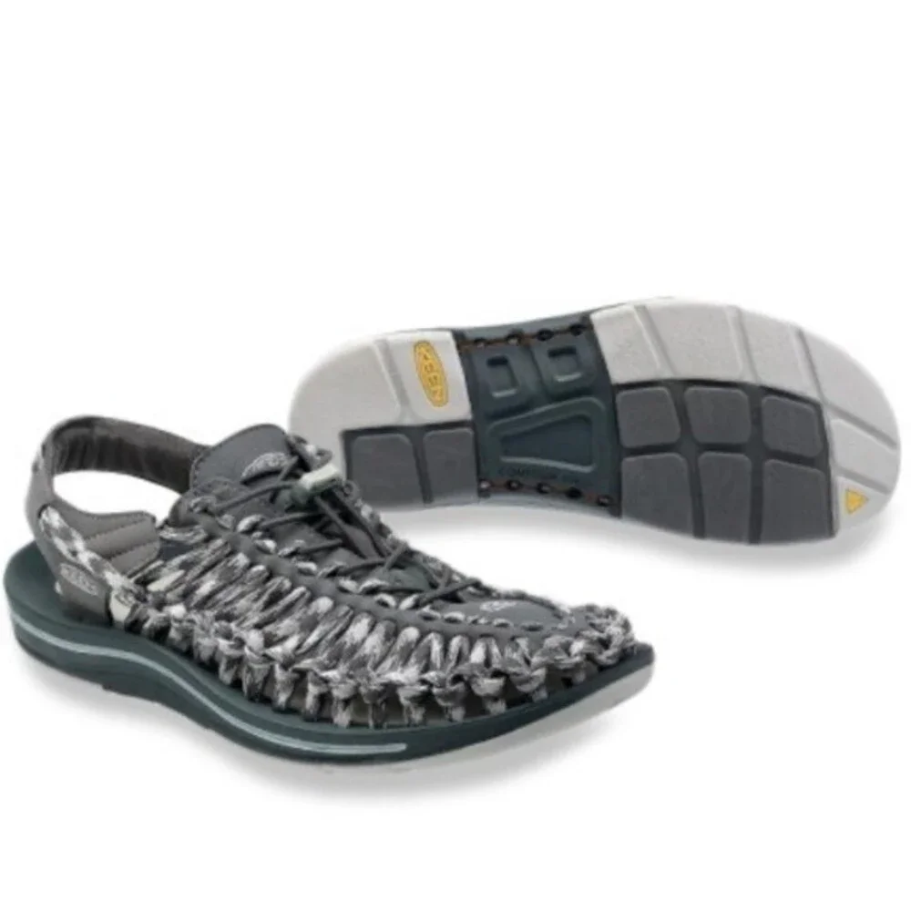 Keen UNEEK Men's Two-Cord Water Sandal in Magnet/Vapor Gray 8.5